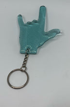 Load image into Gallery viewer, ily transparent Aqua color with holographic glitter